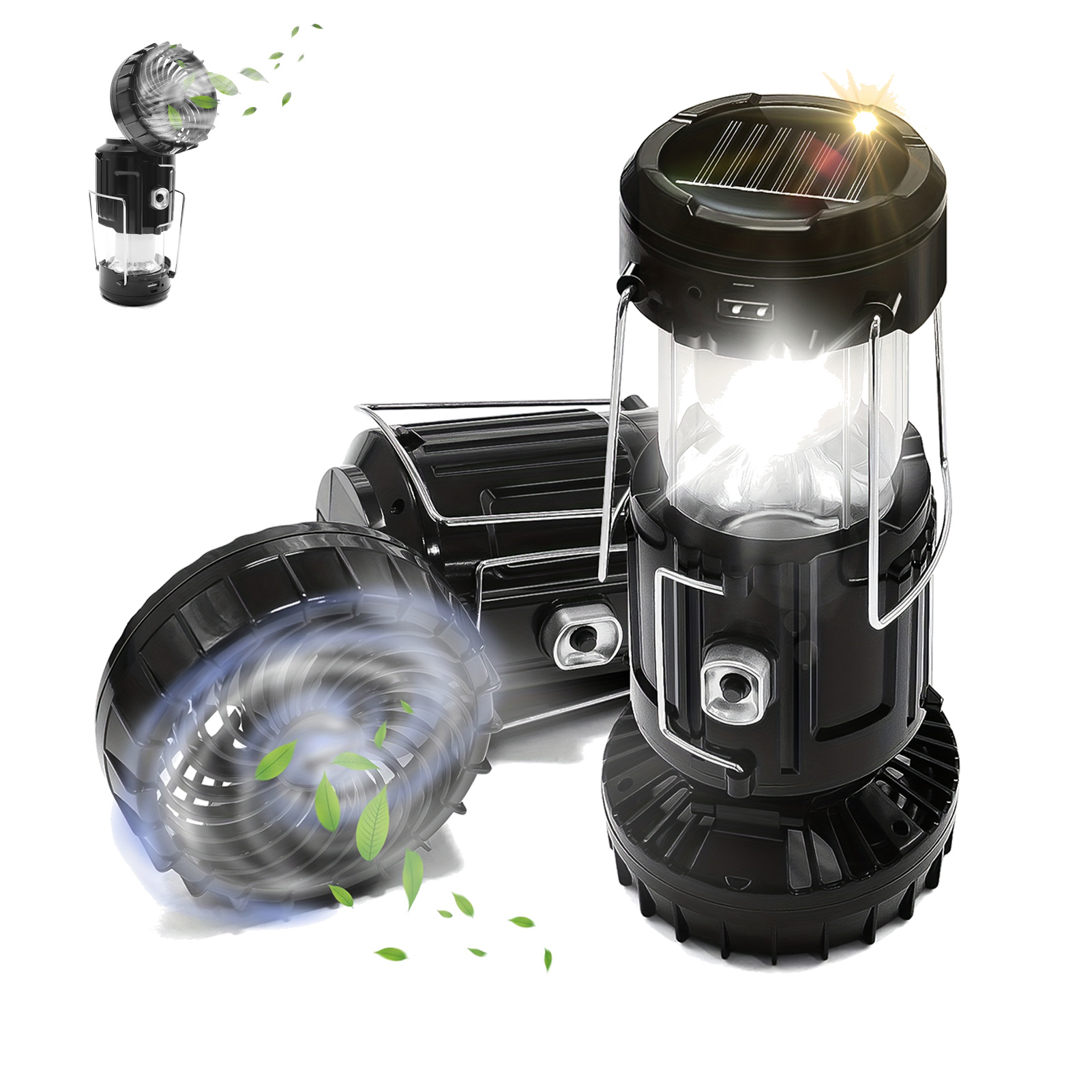 solar camping lantern sold on Temu United States