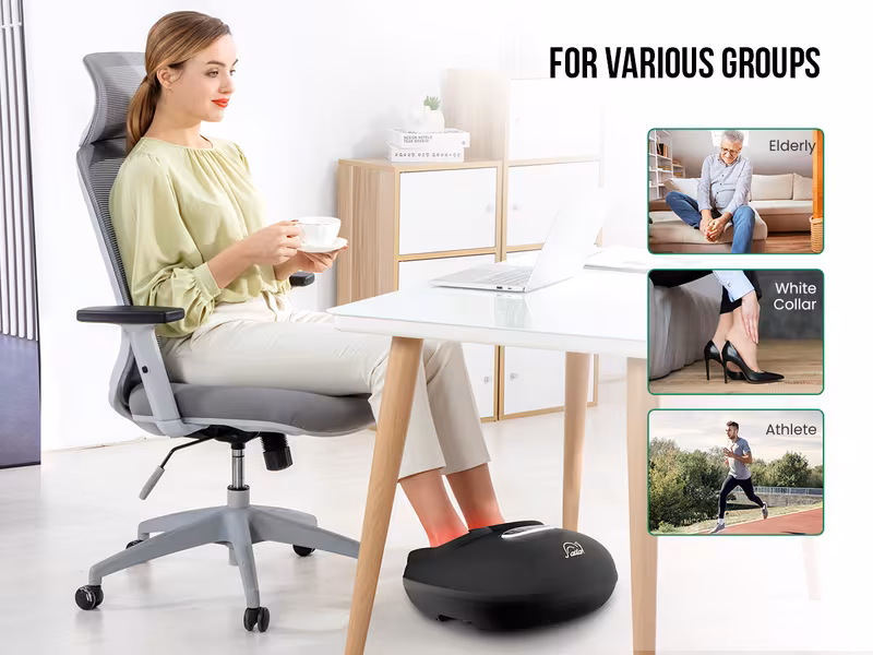 shiatsu foot massager with heat deep kneading compression vibration christmas gifts for dad and mom Product details 4