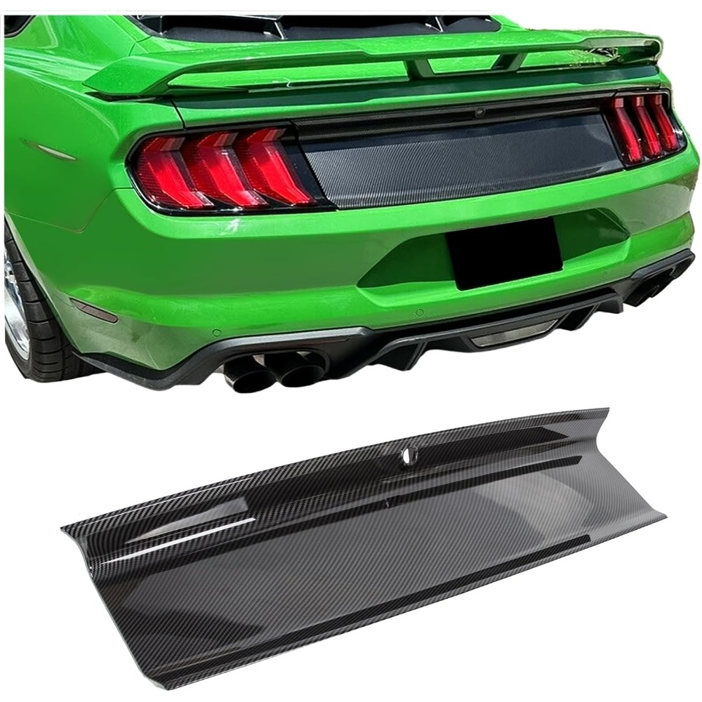 

Rear Decklid Panel Trim Compatible With 2015-2023 Trunk Center Cover Panel Trim - Carbon Fiber Style