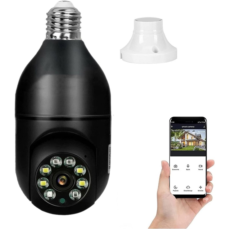 

Wireless 1080p Light Bulb Camera Wi-fi Ir Night Smart Home