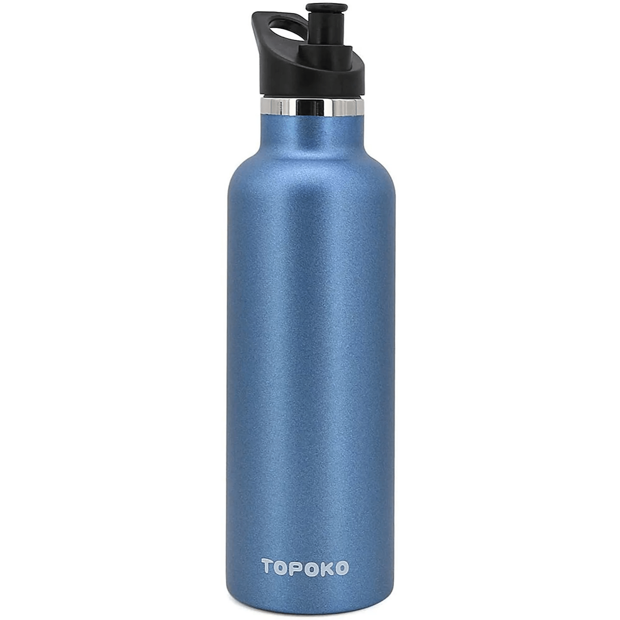 

25 Oz Hydro Double Wall Stainless Steel Water Bottle, Bite Valve Top, Vacuum Insulated, Sweat Proof, Leak Proof Sports Thermos. Standard Mouth 25oz, Bpa-free, Keep Cold 24 Hours (blue)