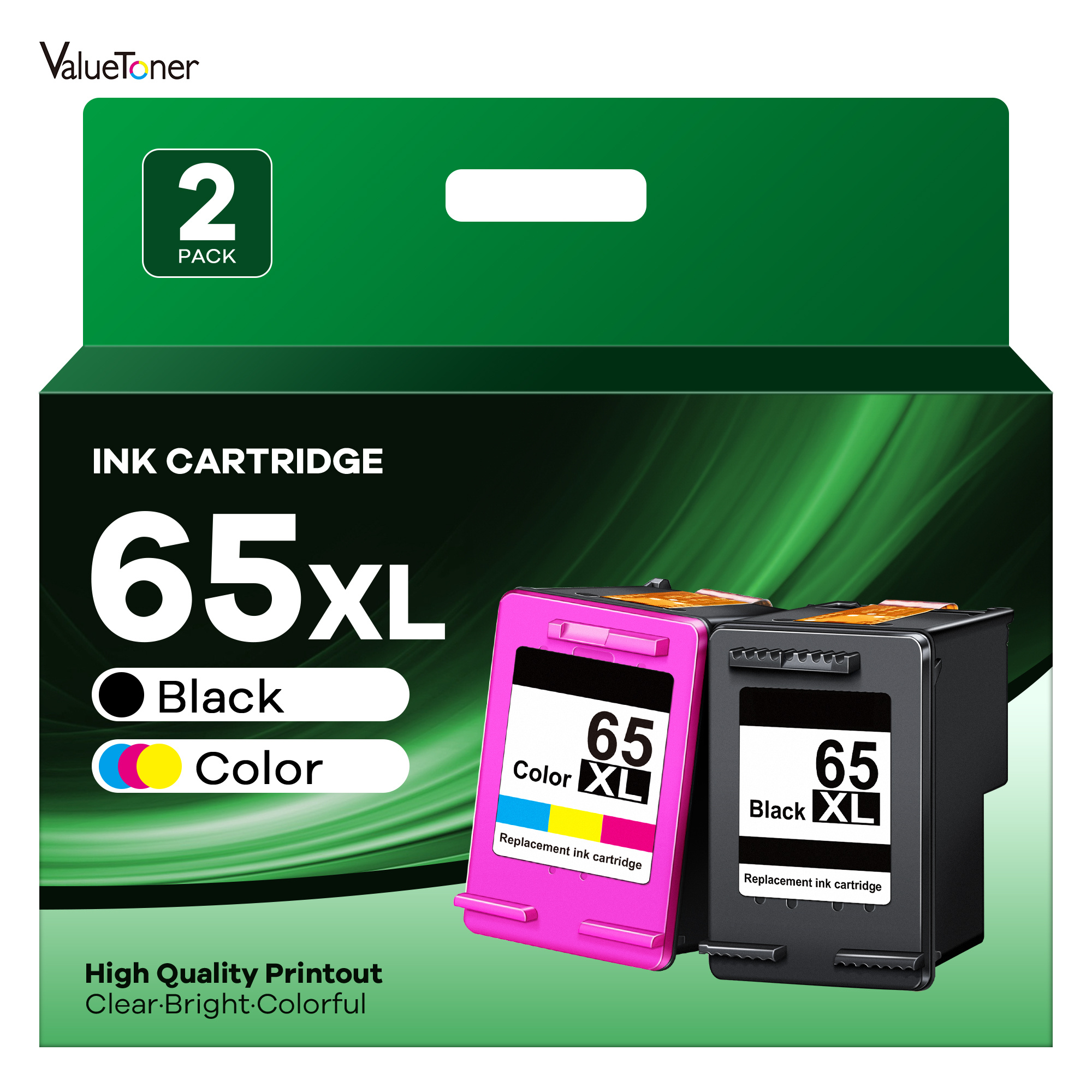 

65xl Ink Cartridges For 65xl Ink Cartridges 2 Pack