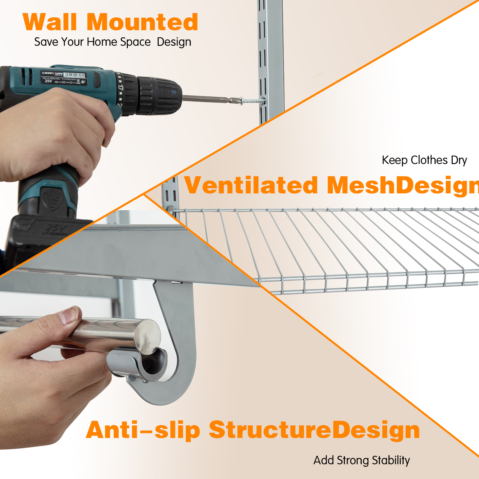 4 Custom Closet Organizer System Kit Wall mounted Temu