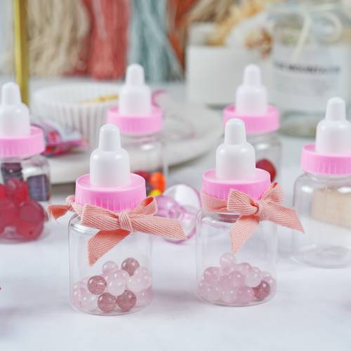 plastic baby shower favors candy bottles plastic milk bottle fillable baby shower favor decoration