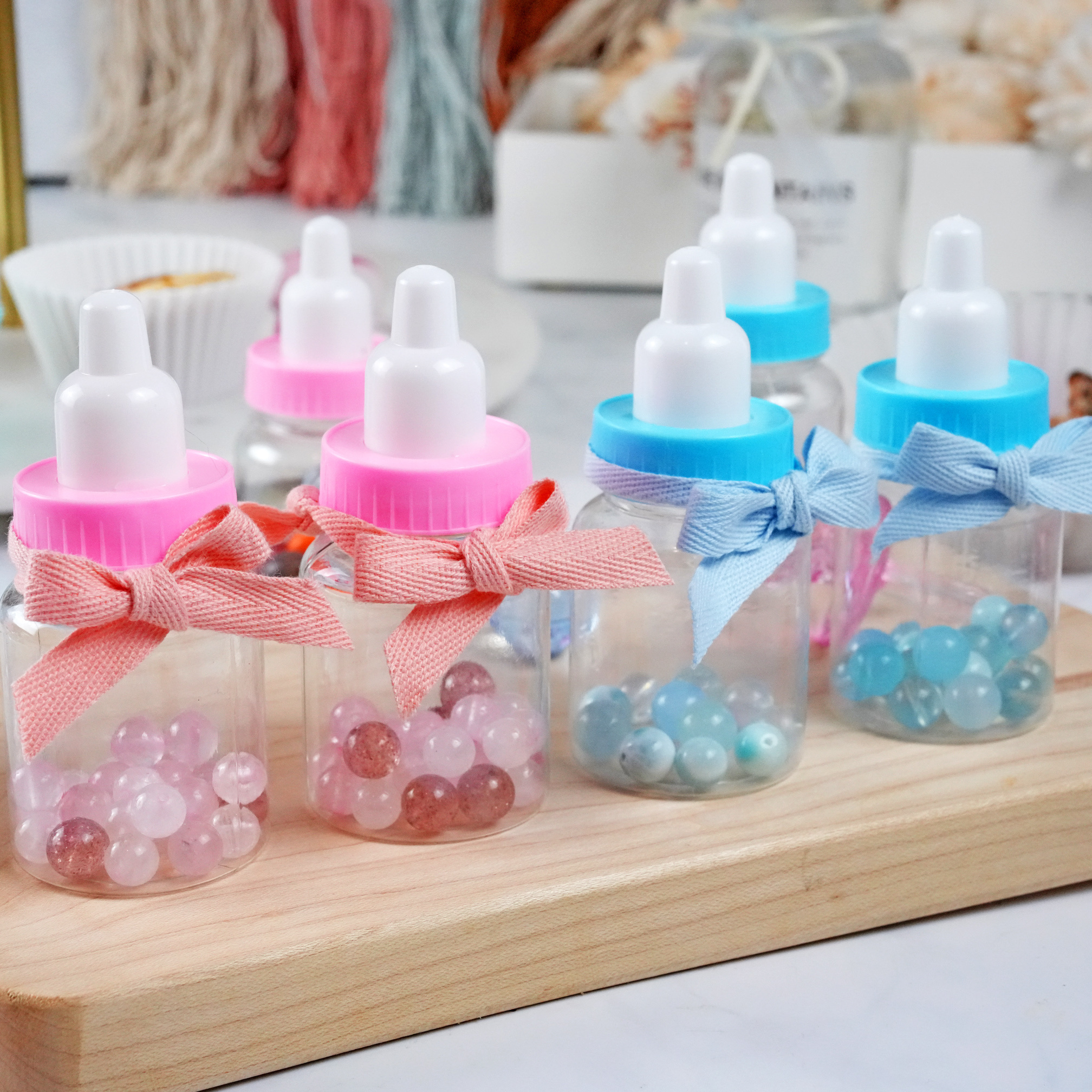 Plastic Baby Shower Favors, Candy Bottles, Plastic Milk Bottle Fillable  Baby Shower Favor Decoration