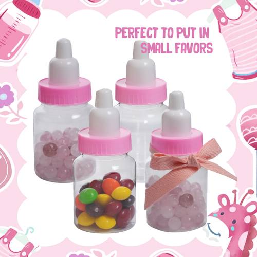 plastic baby shower favors candy bottles plastic milk bottle fillable baby shower favor decoration
