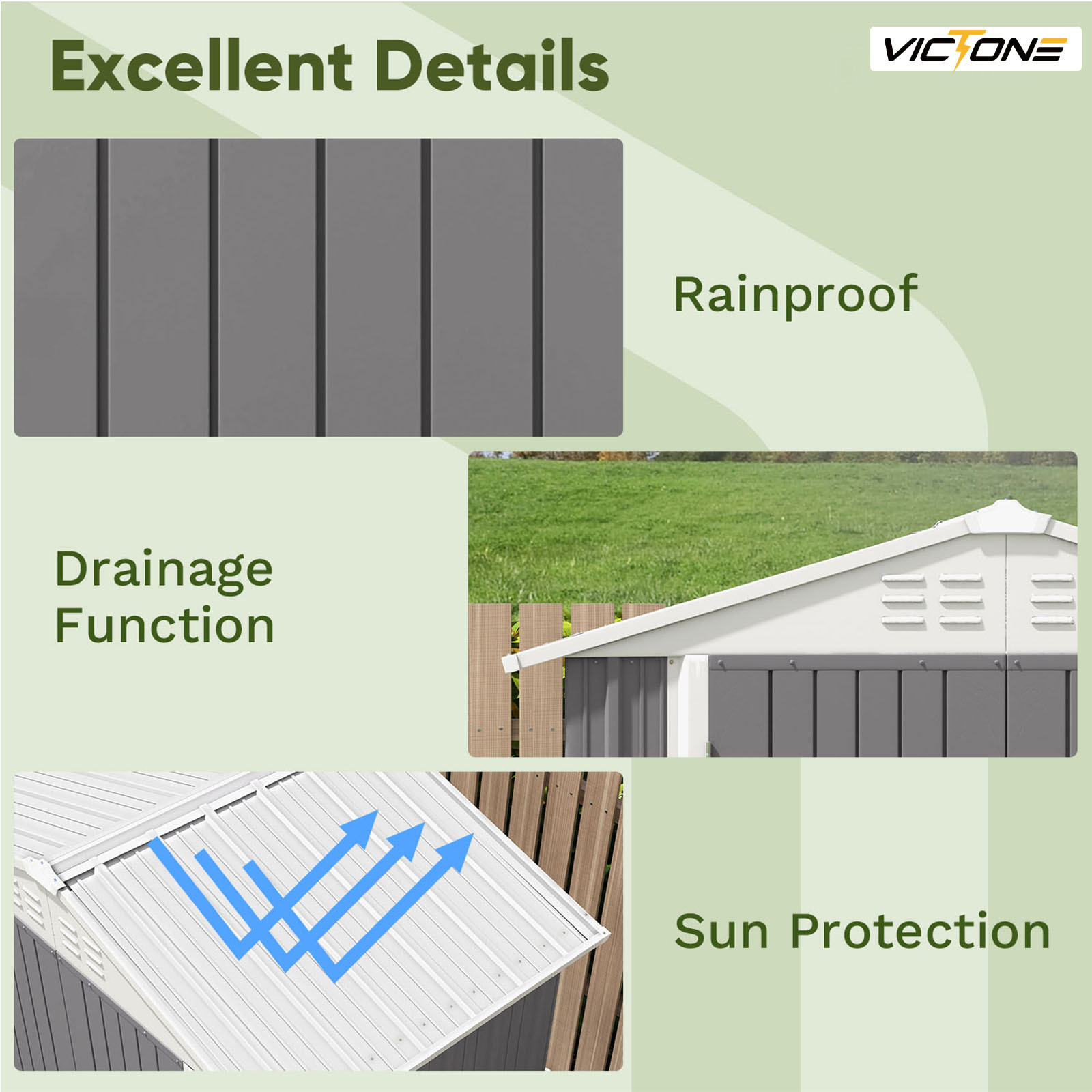 Metal Outdoor Storage Shed Steel Shed - Temu