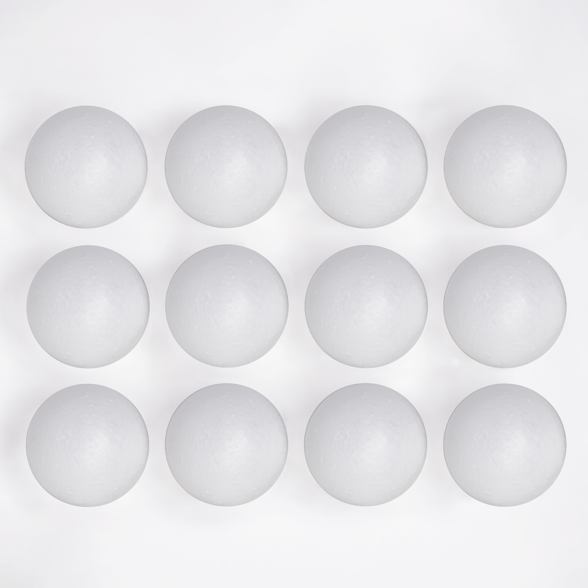 

12pcs Craft Foam Ball - White Smooth Solid Craft Foam Polystyrene Balls For Diy Craft And Art School