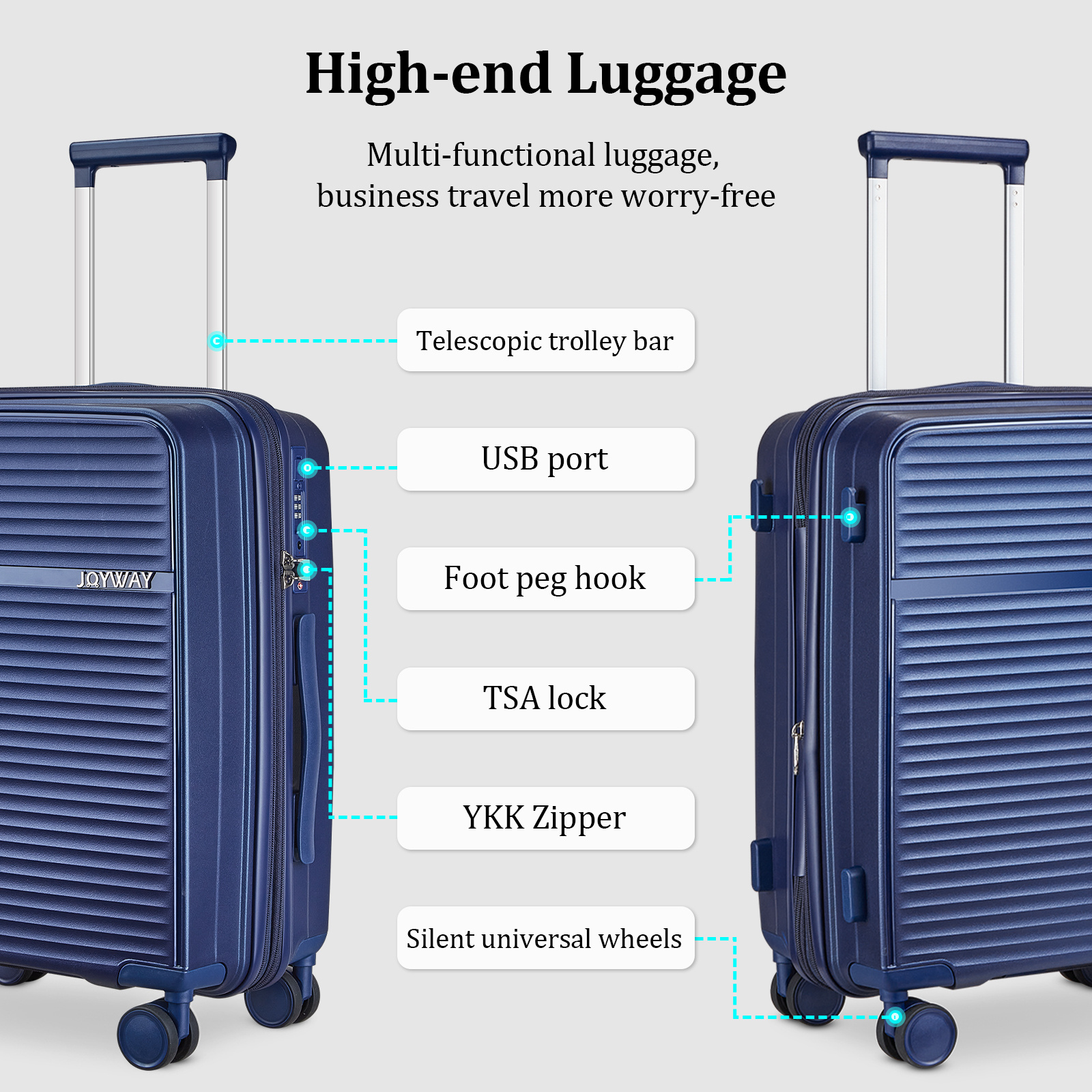 High fashion end luggage set