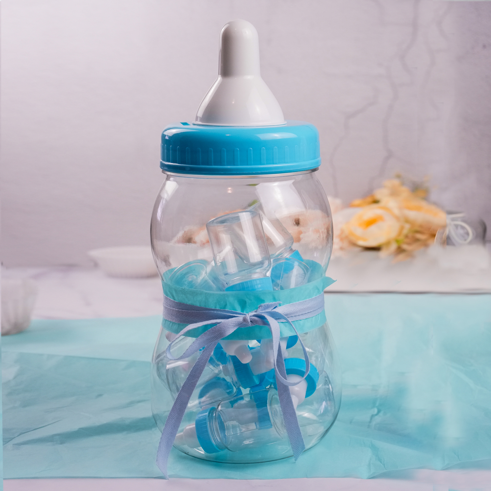 

Jumbo Fillable Baby Shower Bank Plastic Decoration Centerpiece, Baby Shower Favor