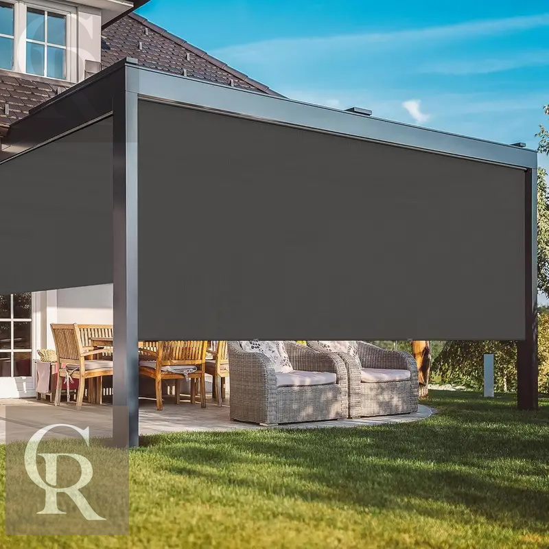 

Royalcraft Patio With New Operation Mode (with Pull Rod-no Need Crank), Upgraded Materials Patio Shades Roller Up Outdoor With 95 Uv Protection, Outdoor Blinds For Patio Proch