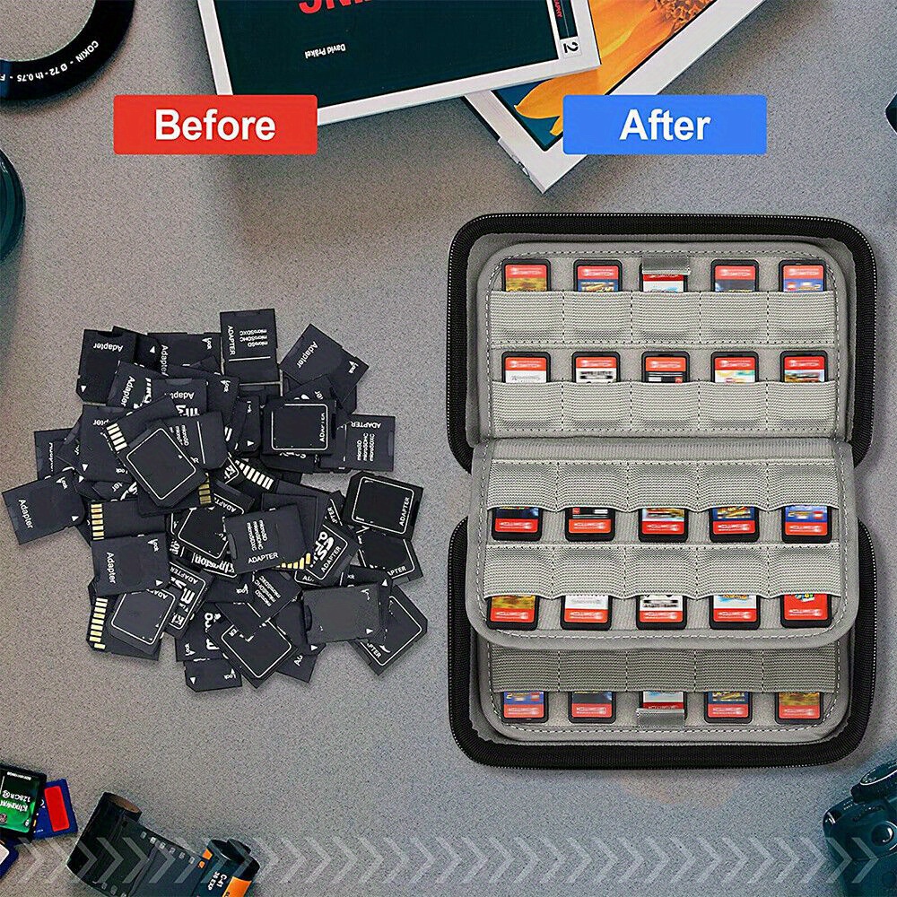 80 Game Card Holder Storage Case Switch/ps Vita /sd Temu