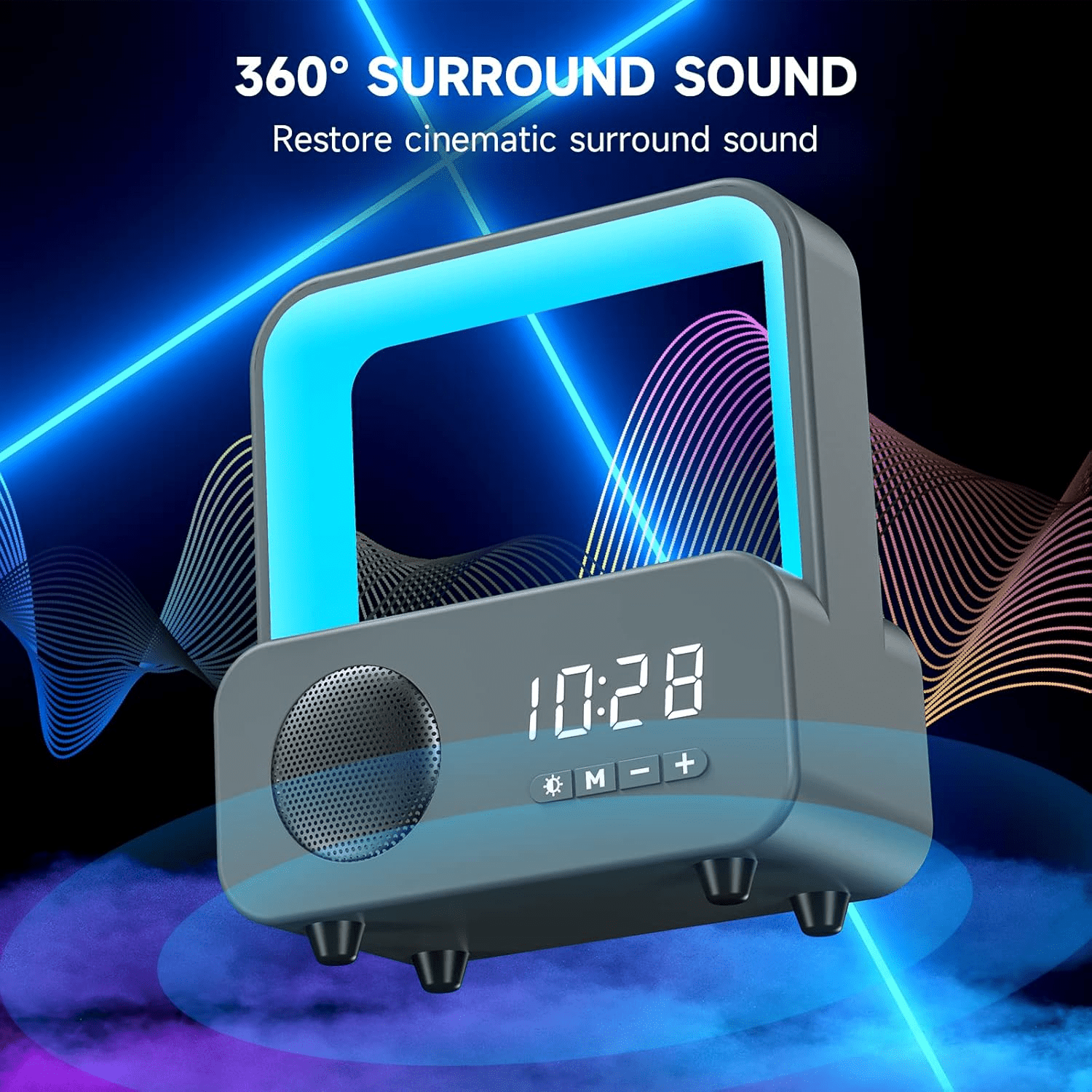 Night Lights Speaker Alarm Clock Speaker Touch Sensor Temu