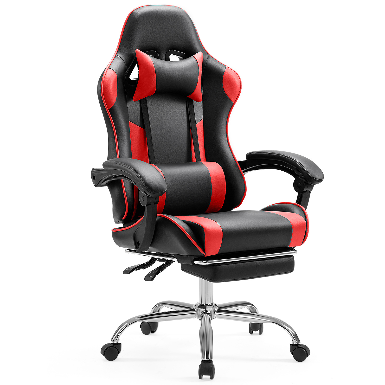edx high back ergonomic sport video gaming chair footrest Temu