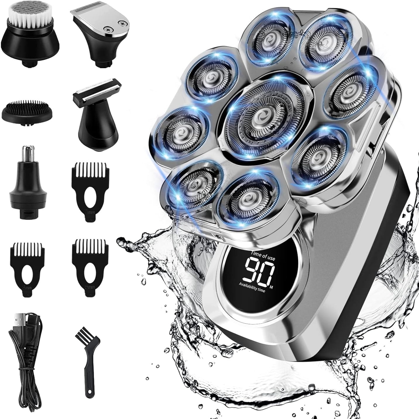 

9d - , Upgraded 6-in-1 For , For Wet Or Dry Use, Grooming Kit, Rechargeable For