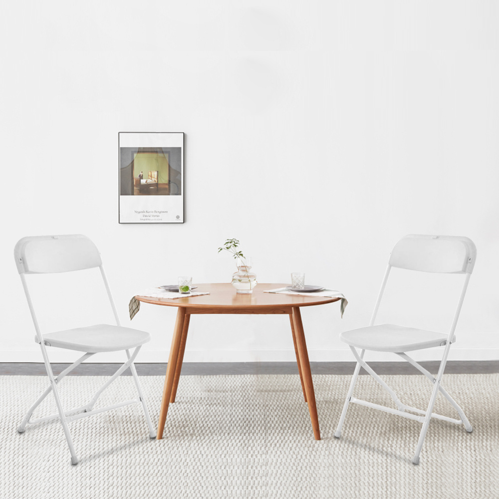 TEMU 10pcs Classic Garden Plastic Folding Chair Blackportable Thickened Wall Extra Wide Comfortable Plastic Back Chair Chair Training Conference Chair Business Chair