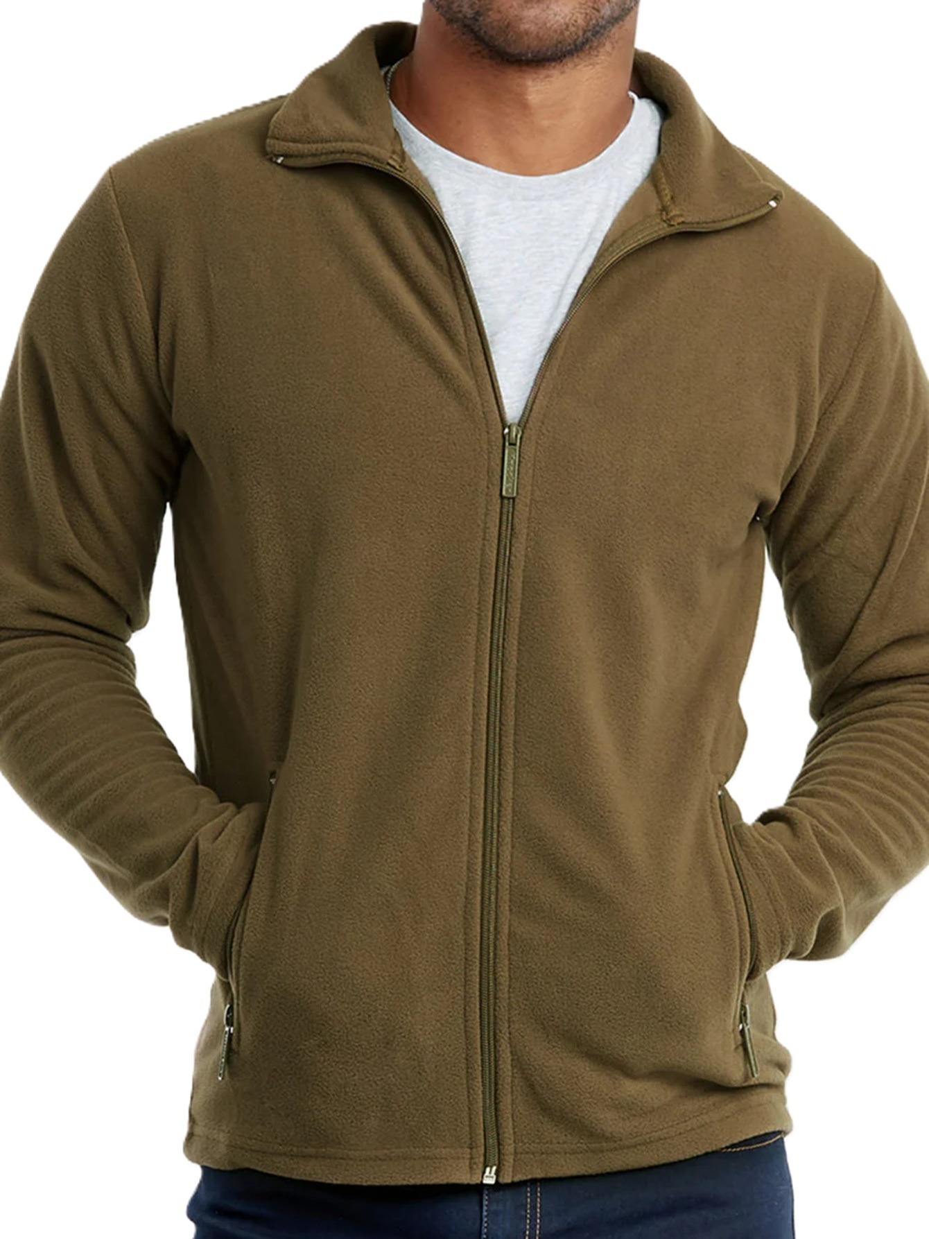mens warm polar fleece jacket