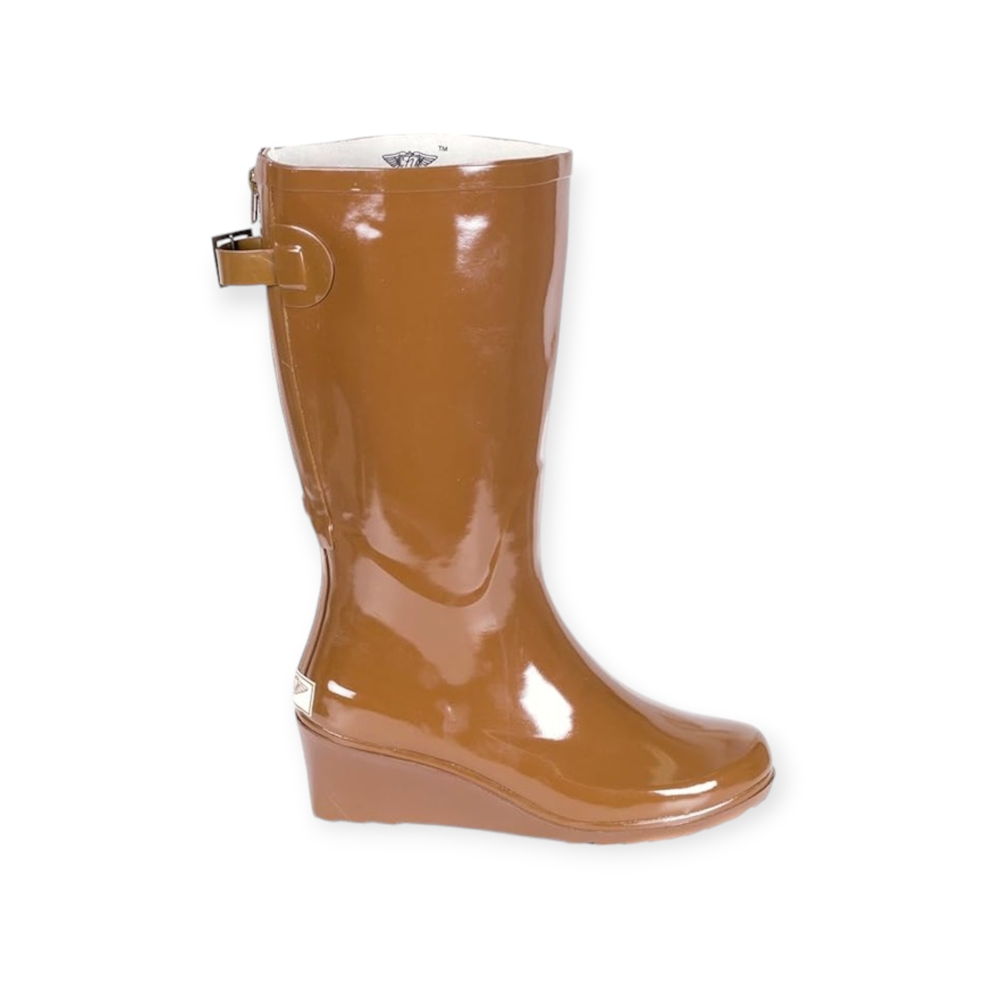 Bottes En Caoutchouc Mi-Hautes Pour Femme Avec Talon - Bottes De Pluie Imperméables Jardin Et Pêche