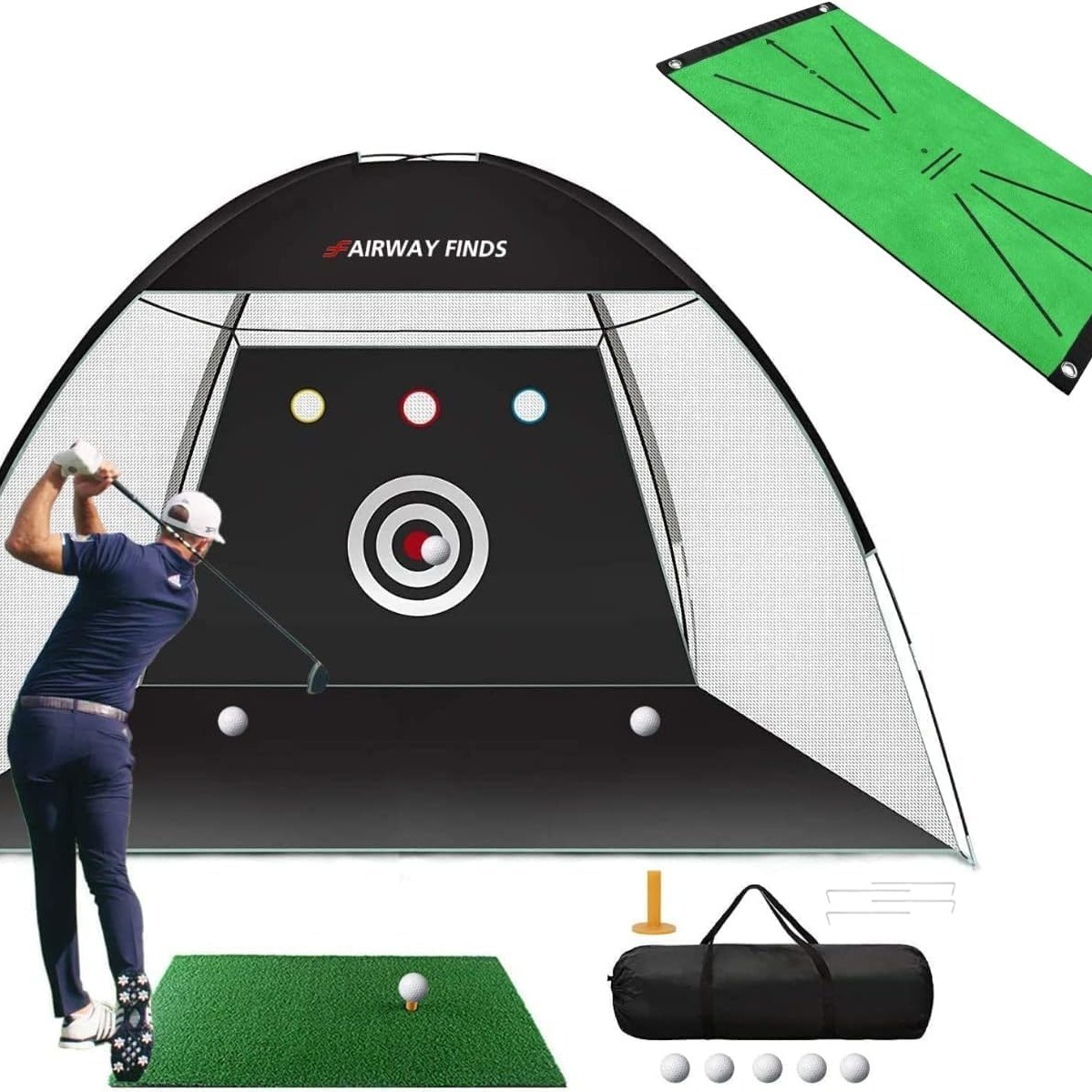 NEW IN BOX!! offers Golf Practice Net, 10x7ft Golf Hitting Training Aids Nets with Targ