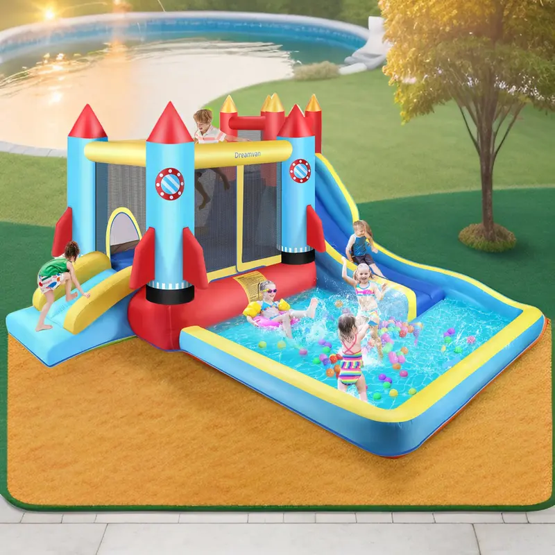 Inflatable Bounce House Kids Bounce House Temu Inflatable bounce house kids bounce house temu