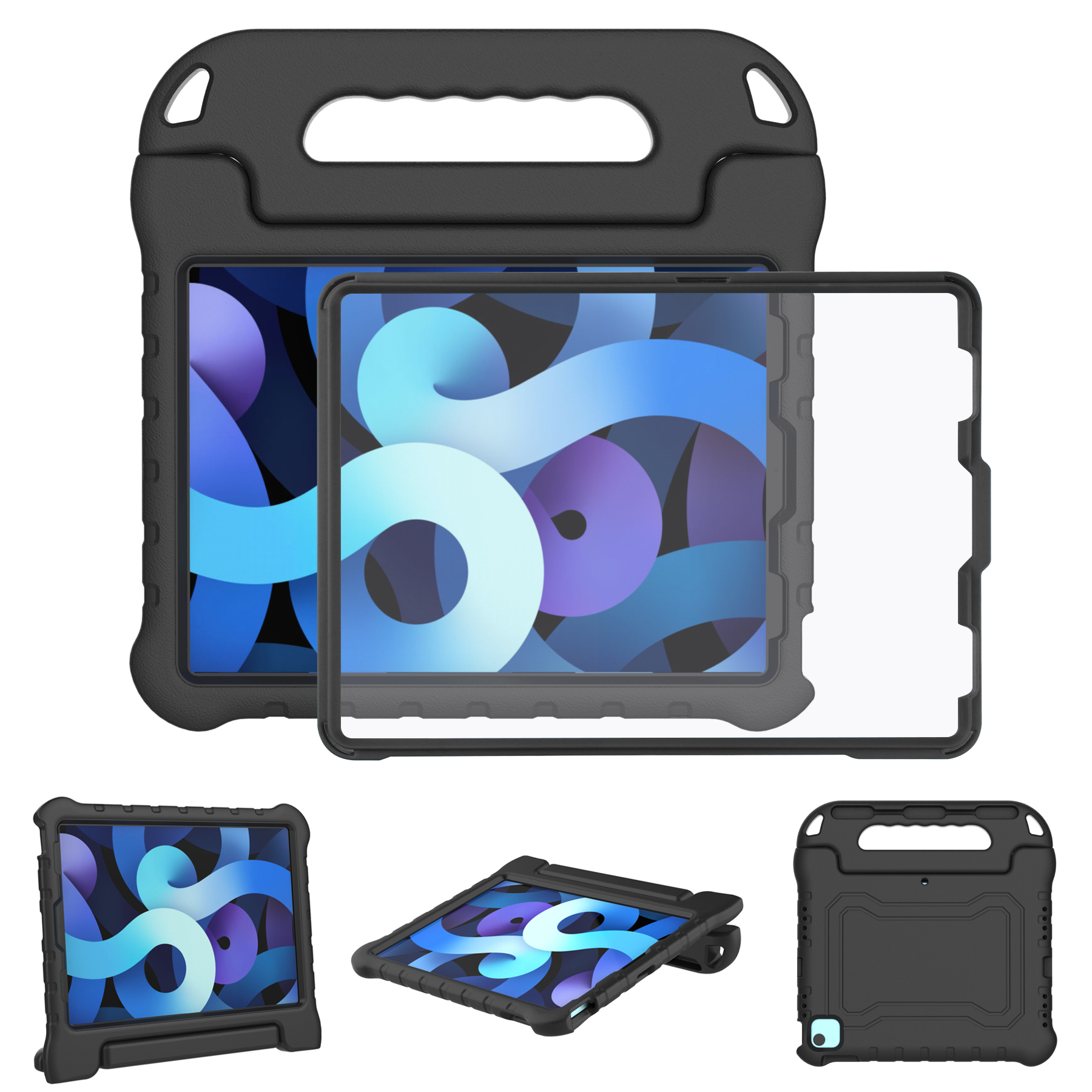 

Case For 5th/ (2022/2020, 10.9 Inch), For 11 Inch Case (2021/2020/2018) With Built-in Screen Protector & Pencil Holder, Shockproof Handle