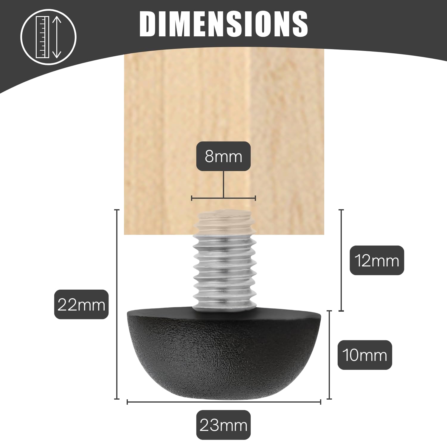 Rubber Feet Outdoor Furniture Leveling Feet Rubber Feet For Garden