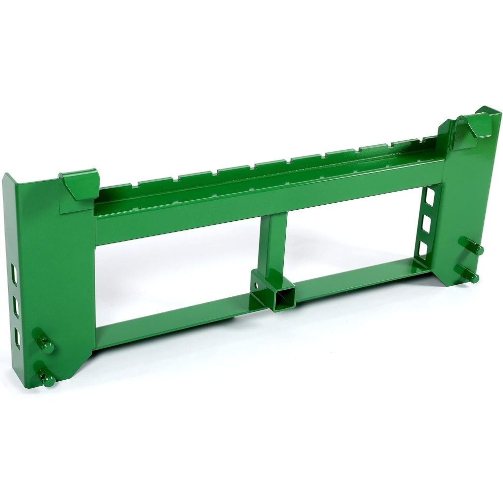 TEMU Trailer Pallet Fork Frame Attachment Compatible With 200 300 400 Loaders Skid Hitch Rated 3000 Lb Recciver Alloy Steel Green