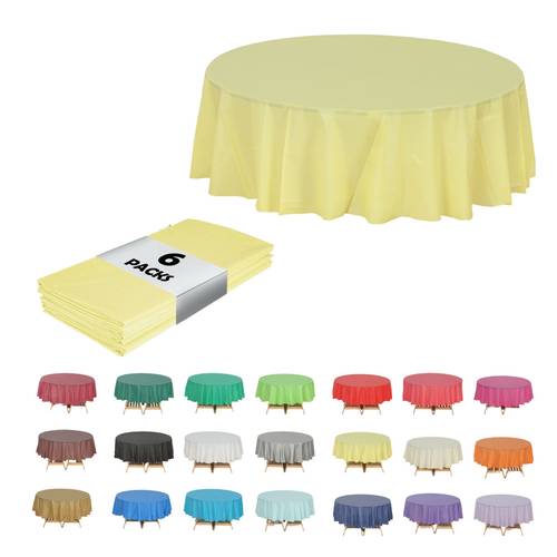 6pcs heavy duty premium plastic table cover plastic table cover disposable table covers plastic tablecloth