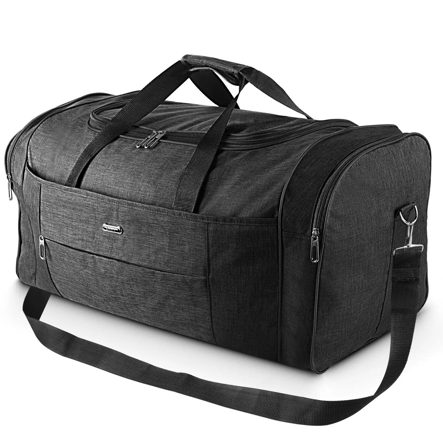 1pc 70l large sturdy storage bag storage duffle travel luggage sports gym tote bag with reinforced straps double zip closure for outdoor sports   dorm life