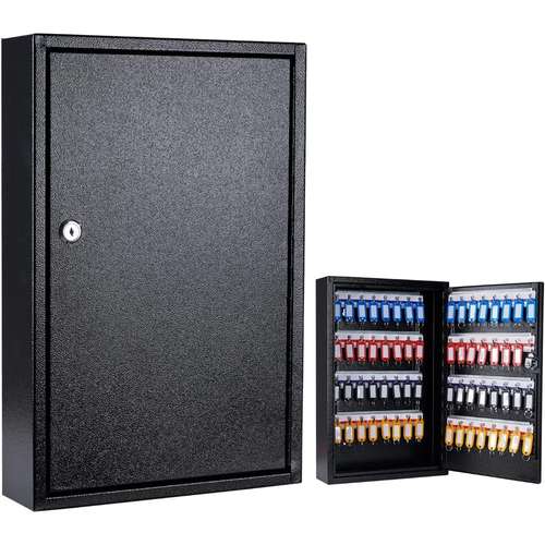 Key Storage Box With Labels Key Storage Box JUGREAT 63-Key Lock Box - Wall Mount Key Organizer ...