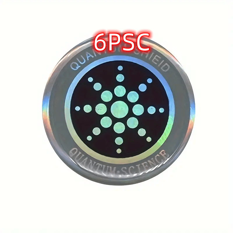 

12/6-psc Quantum Shield Cell Phone Charms, Electromagnetic Field (emf) Protector For Mobile Phones, Laptops, Tablets, Plastic Material Compatible With Various Electronic Devices