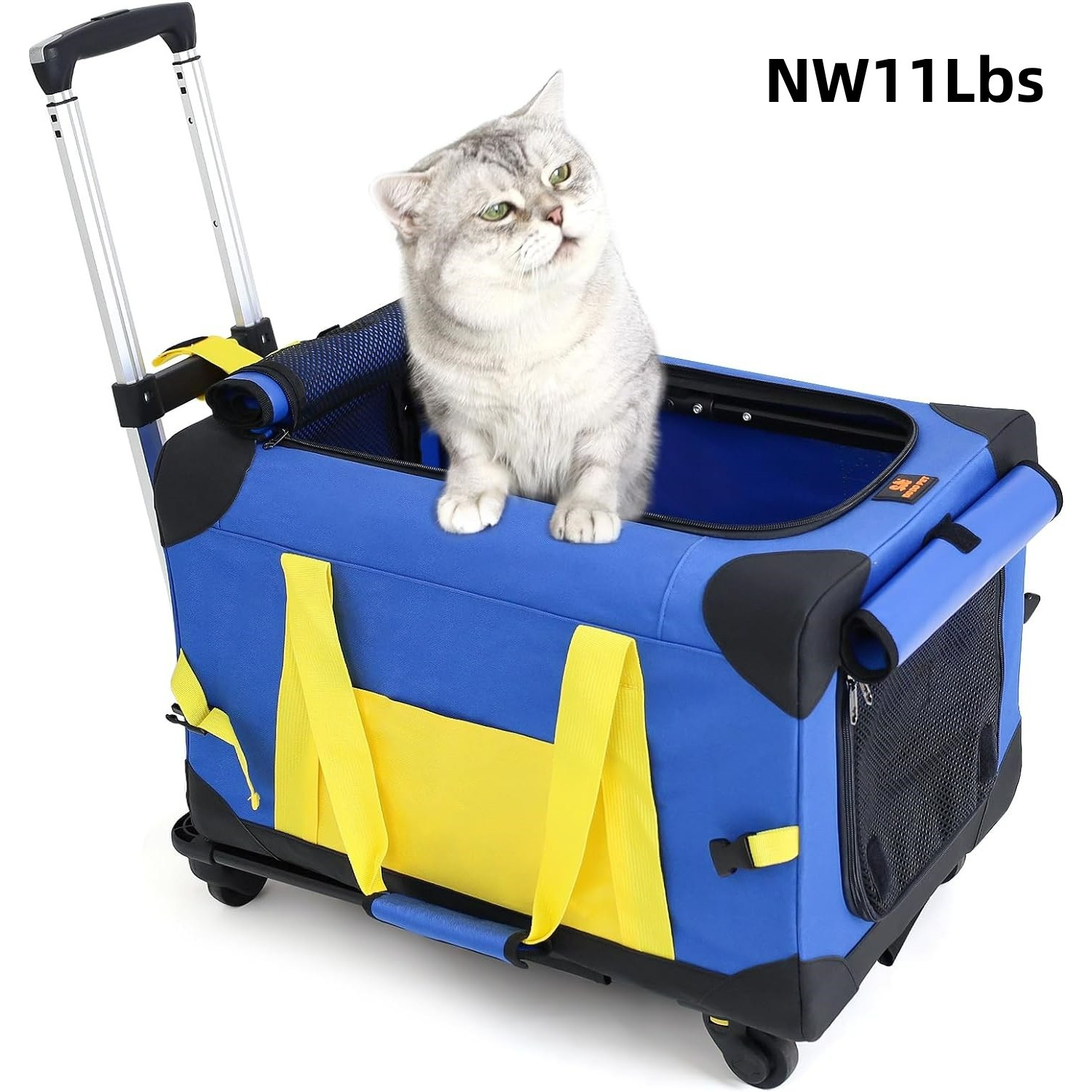 Pet carriers with wheels for cats best sale