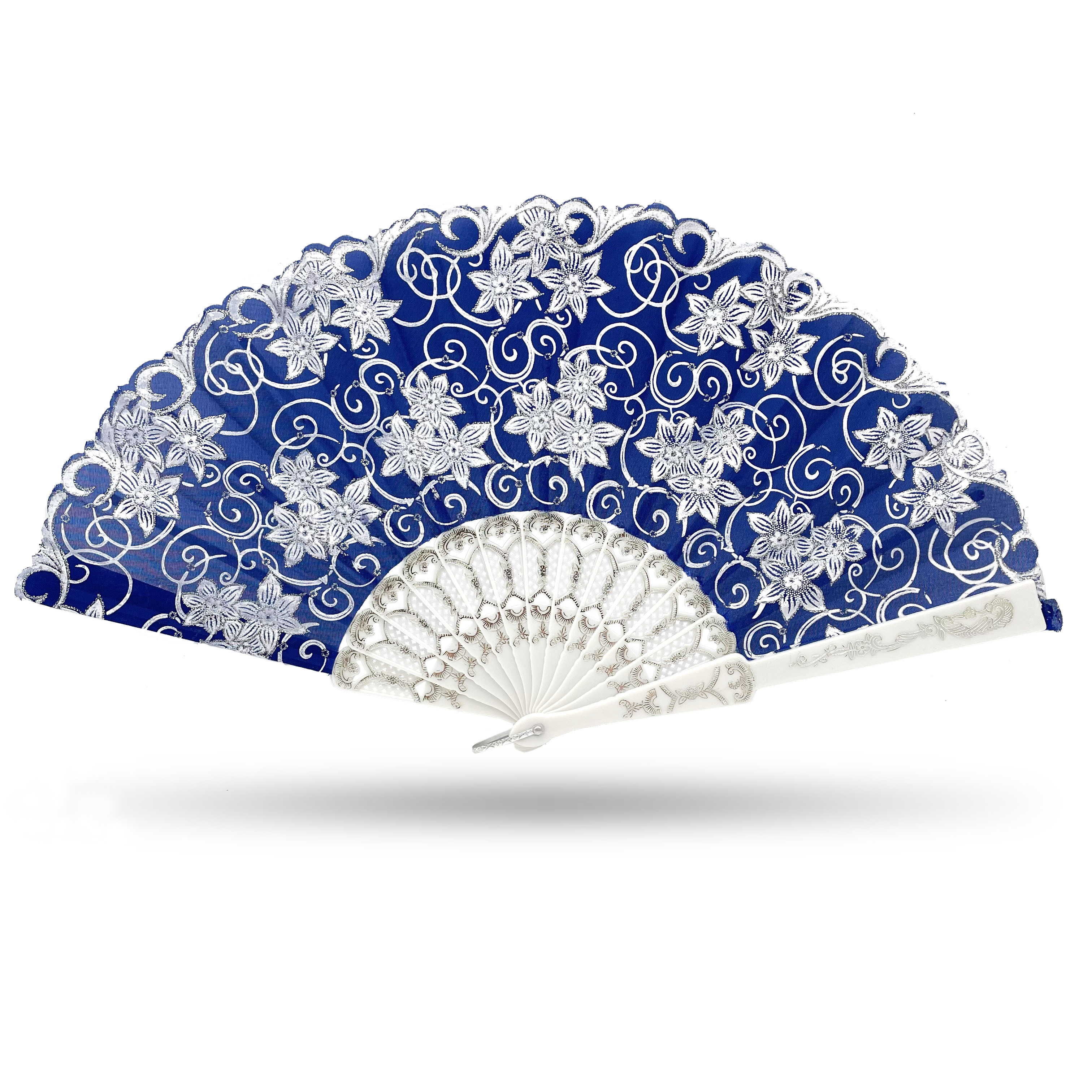 thumbnail image 2 of 4 Pairs Belly Dance Fan Veils - 70 Inch Artificial Silk Fans For Dance Performances 2 of 13