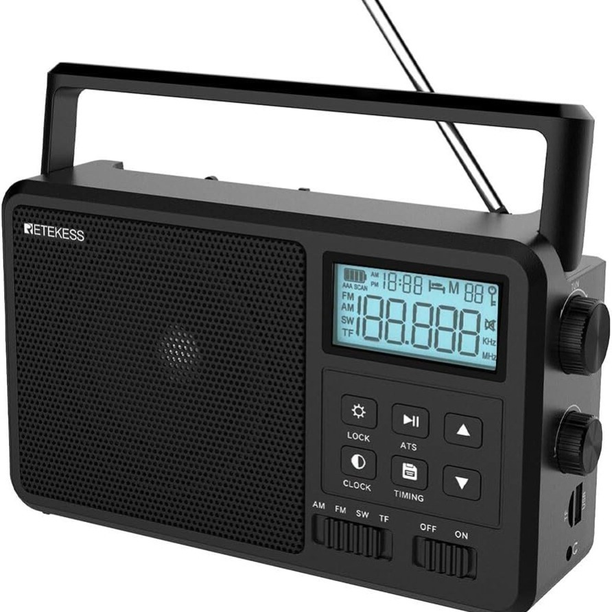 

Retekess Tr638 Am Fm Portable, Shortwave , External , Display, Switch, Usb Sd, For