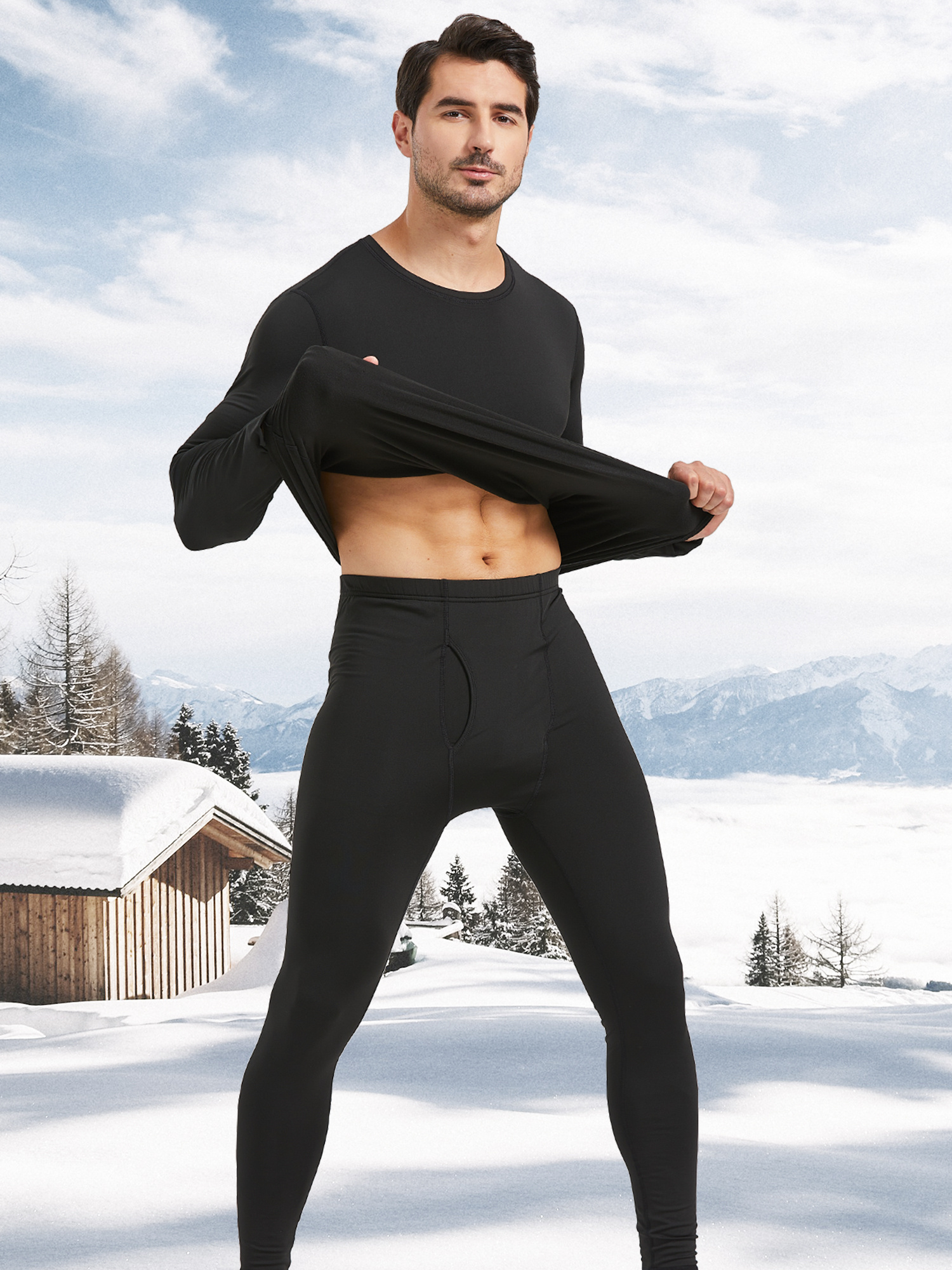 long johns thermal underwear men soft thermal base layer Temu