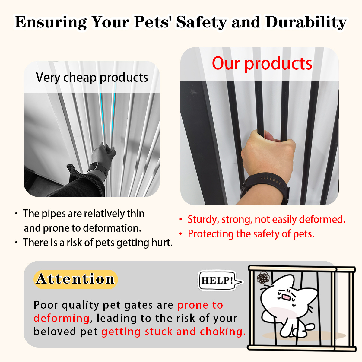 Extra Tall Pet Gate High Pressure Mounted 26.38" Temu