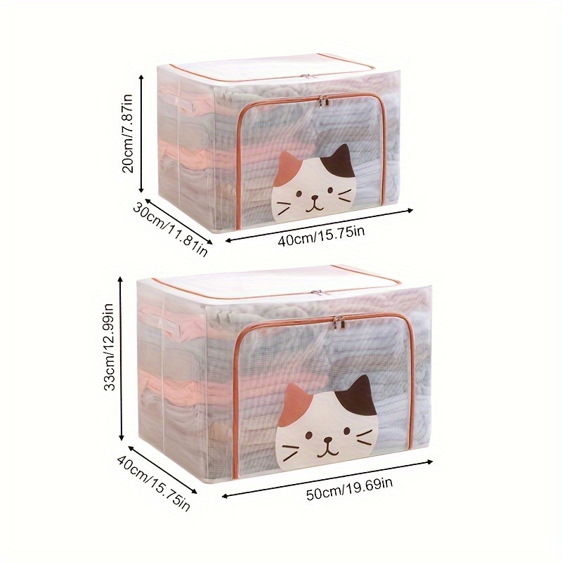 Large Capacity Premium Pvc Storage Box Durable Space saving Temu