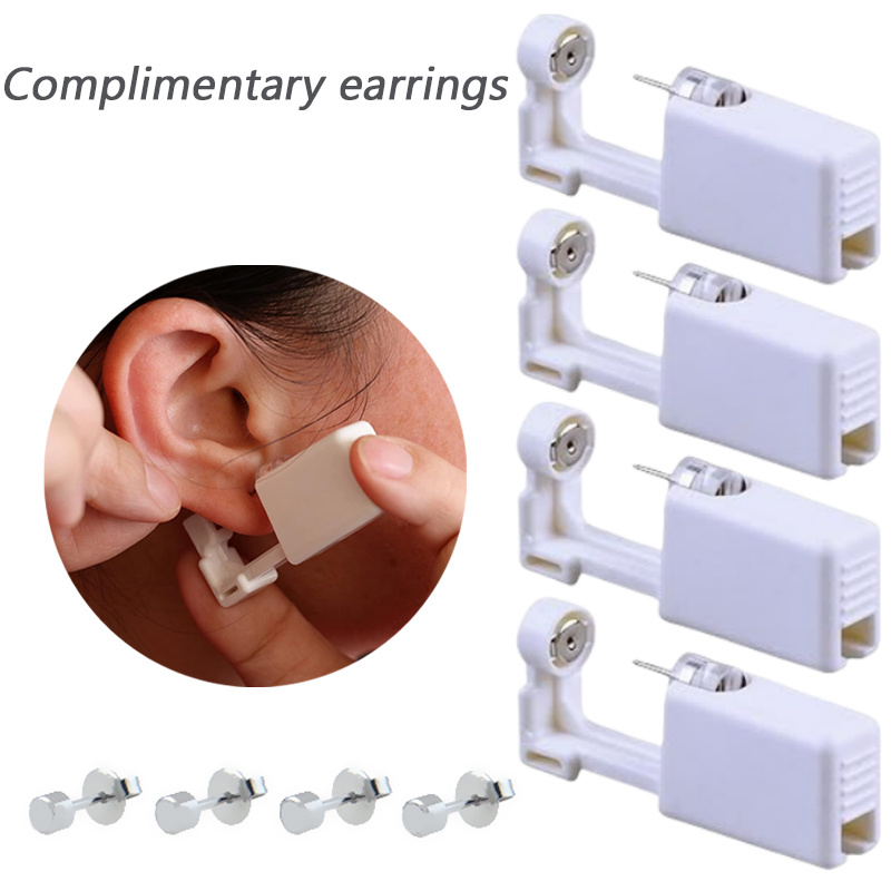 

4pcs Ear Piercing Disposable , Ear Men, Diamond , Ear Piercing Kit Tool Women Men, In , -piercing