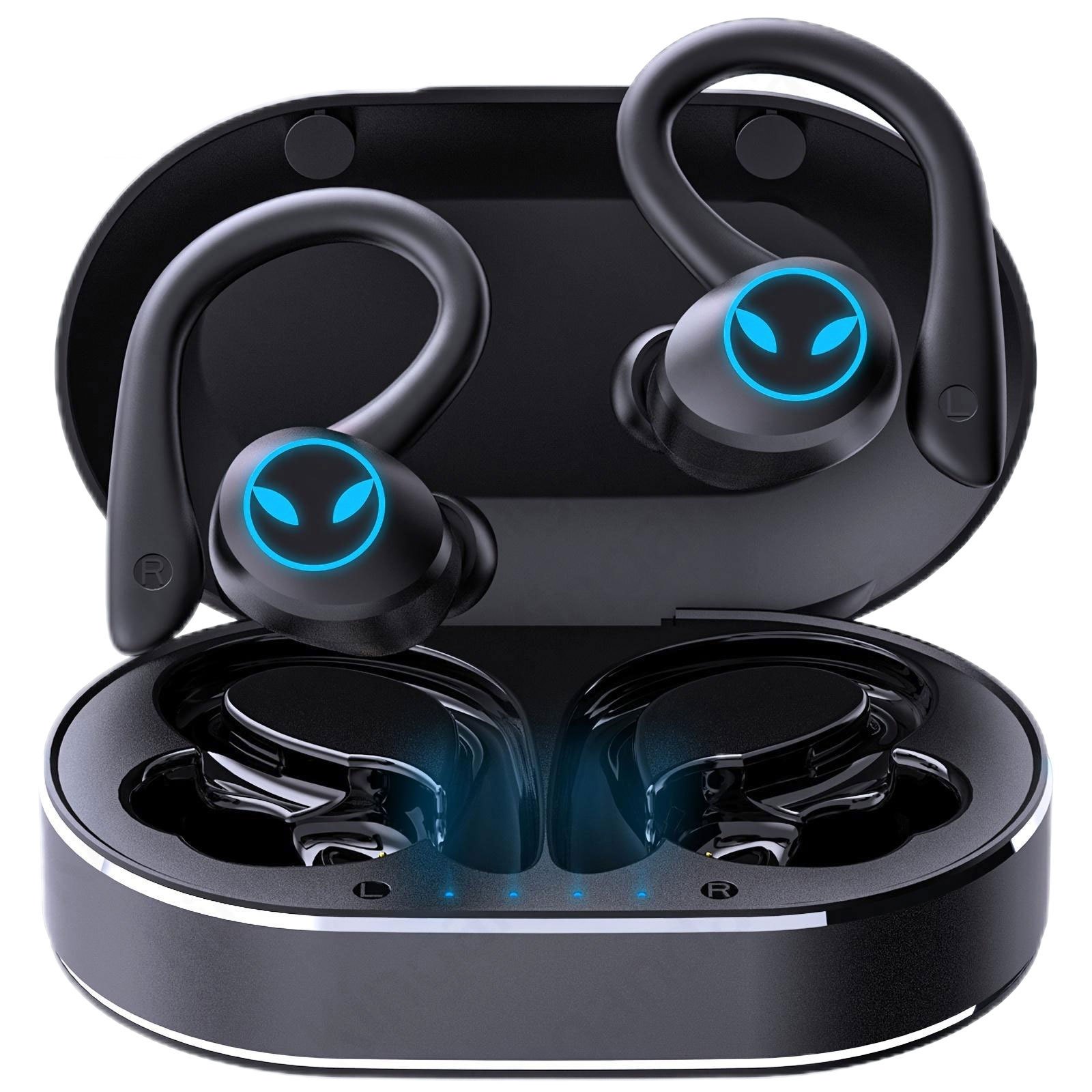 

Headphones Wireless Earbuds 120hrs Wireless Charging Ear Buds Earhook Bass Over-ear Earphones For Phone Laptop