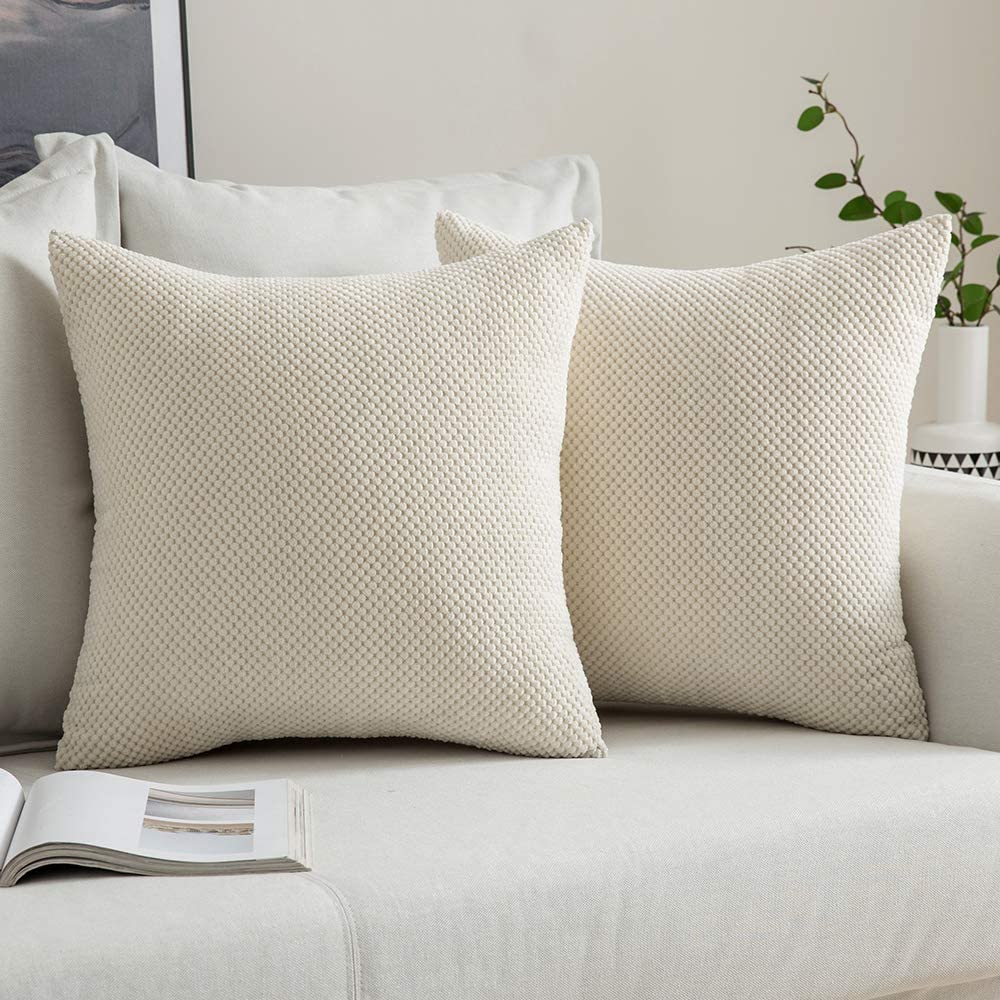 throw pillows 18x18 inch   double sided design pack of 2 for couch sofa living room bed bedroom soft throw pillow inserts are included hidden zipper a smooth hidden zipper is       edge of the removable cover providing secure enclosure for your pillows while maintaining a sleek   Product details 5