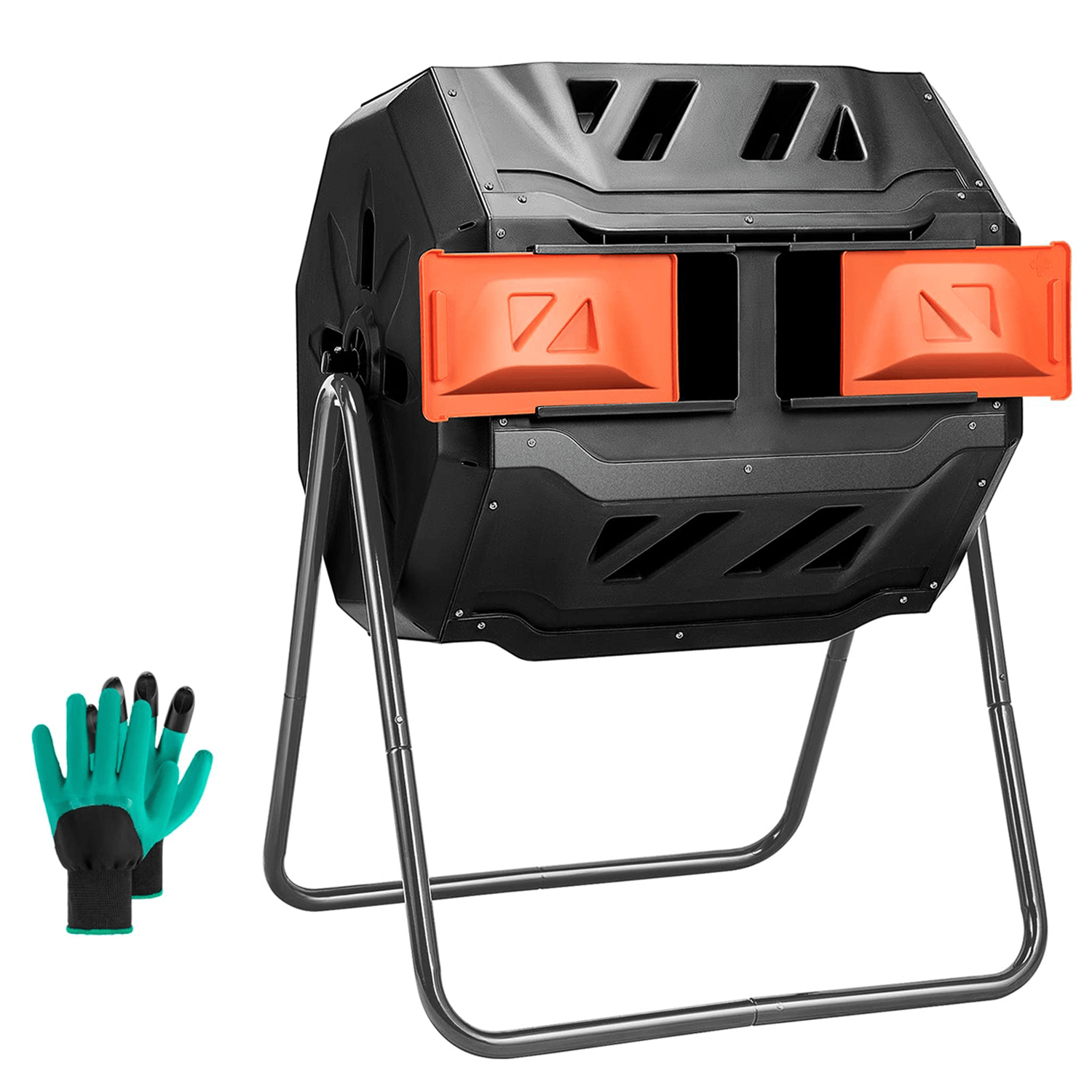 HomGarden Outdoor Tumbling Composter 43 Gallon
