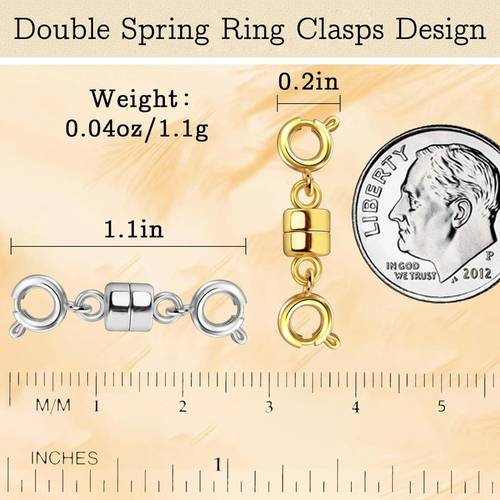 double magnetic necklace clasps and closures bracelet extender jewelry clasps for jewelry making
