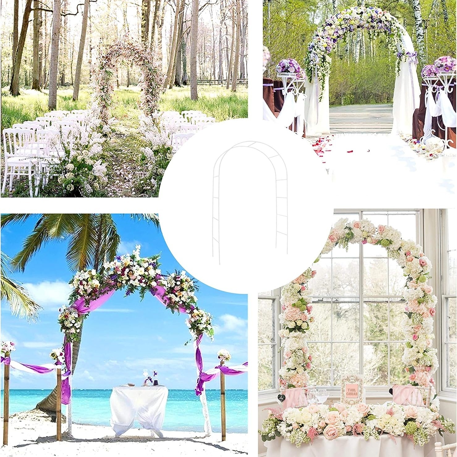 

Arch, Garden , Garden Arch Trellis For Wedding Party Bridal Prom Garden Floral Decoration, Ways (tall Or Wide)