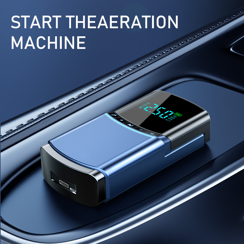 Multi Functional Car Emergency Air Pump 2000a Portable Fast 12400mah