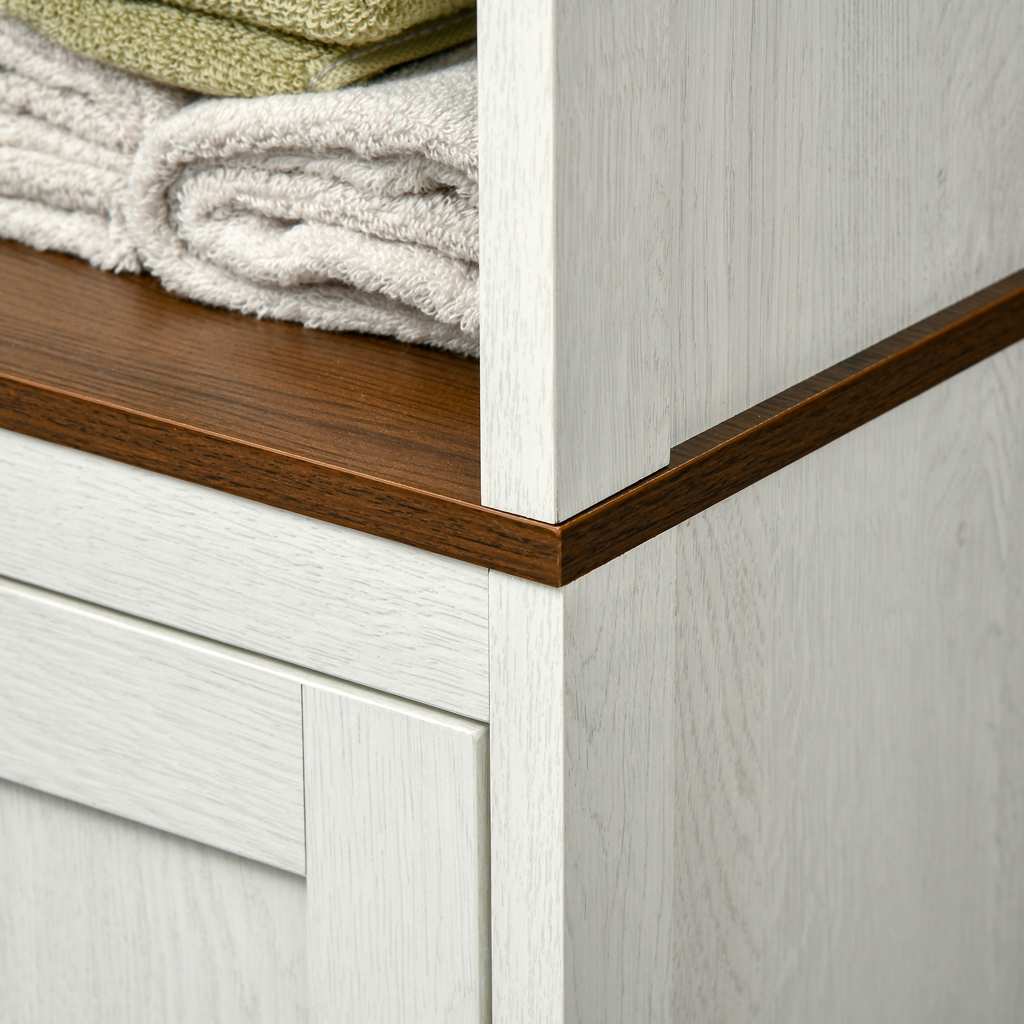 Tall Bathroom Storage Cabinet Freestanding Tower - Temu