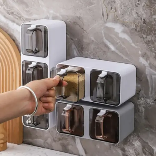seasoning box shelf wall mounted containers Product details 2