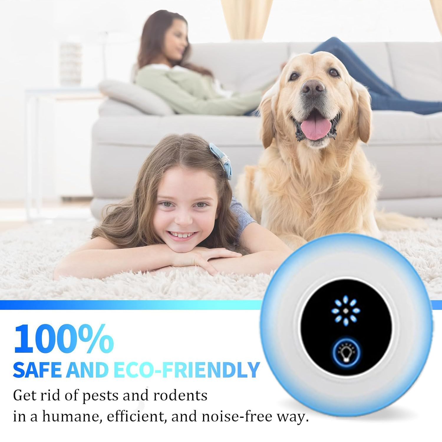   ultrasonic plug in pest repellent indoorfor flea insects mosquitoes rats mice spidersants roaches bugs non   pest repellerhumans and   pest control for home office work details 4