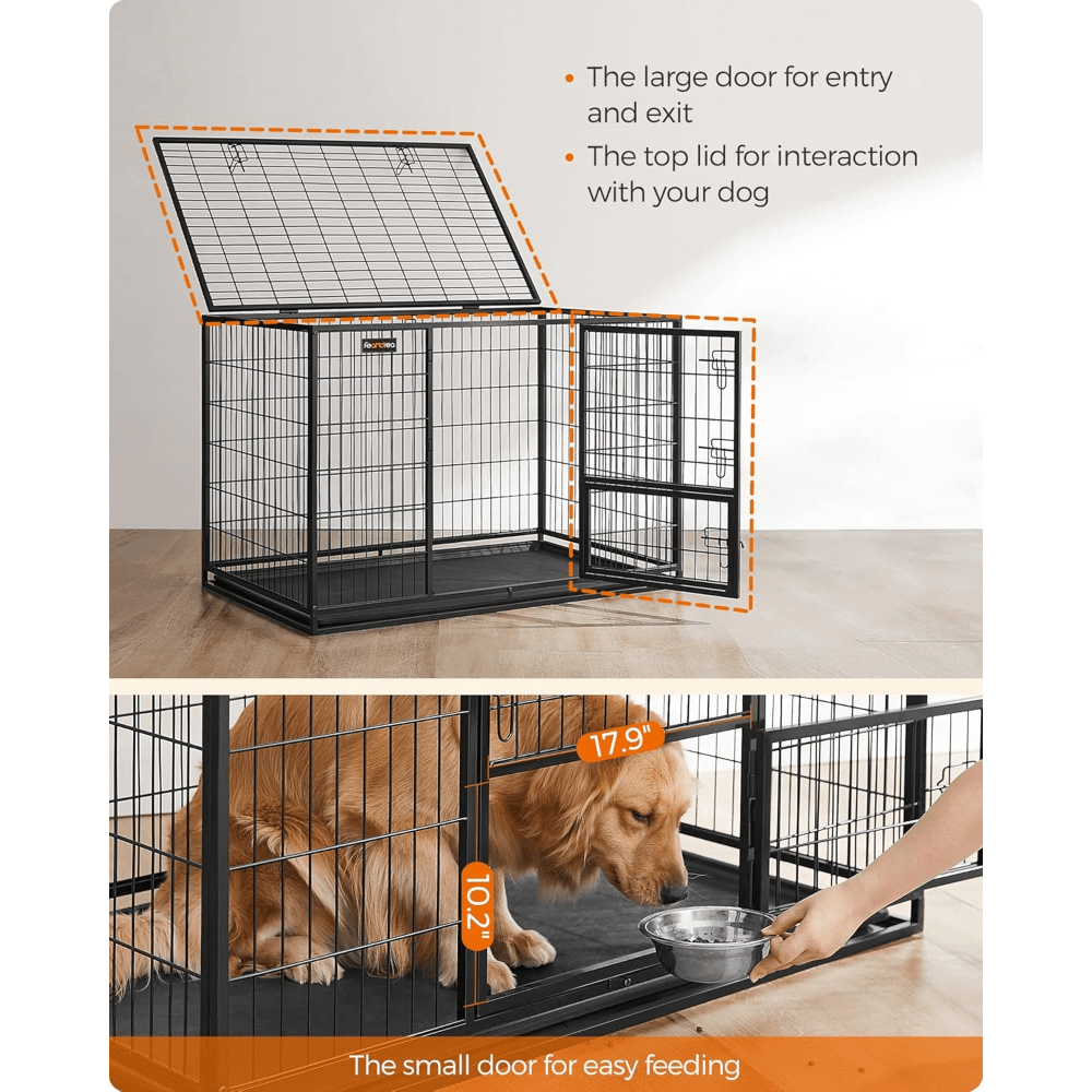 Feandrea Heavy duty Dog Crate Kennel Cage Temu