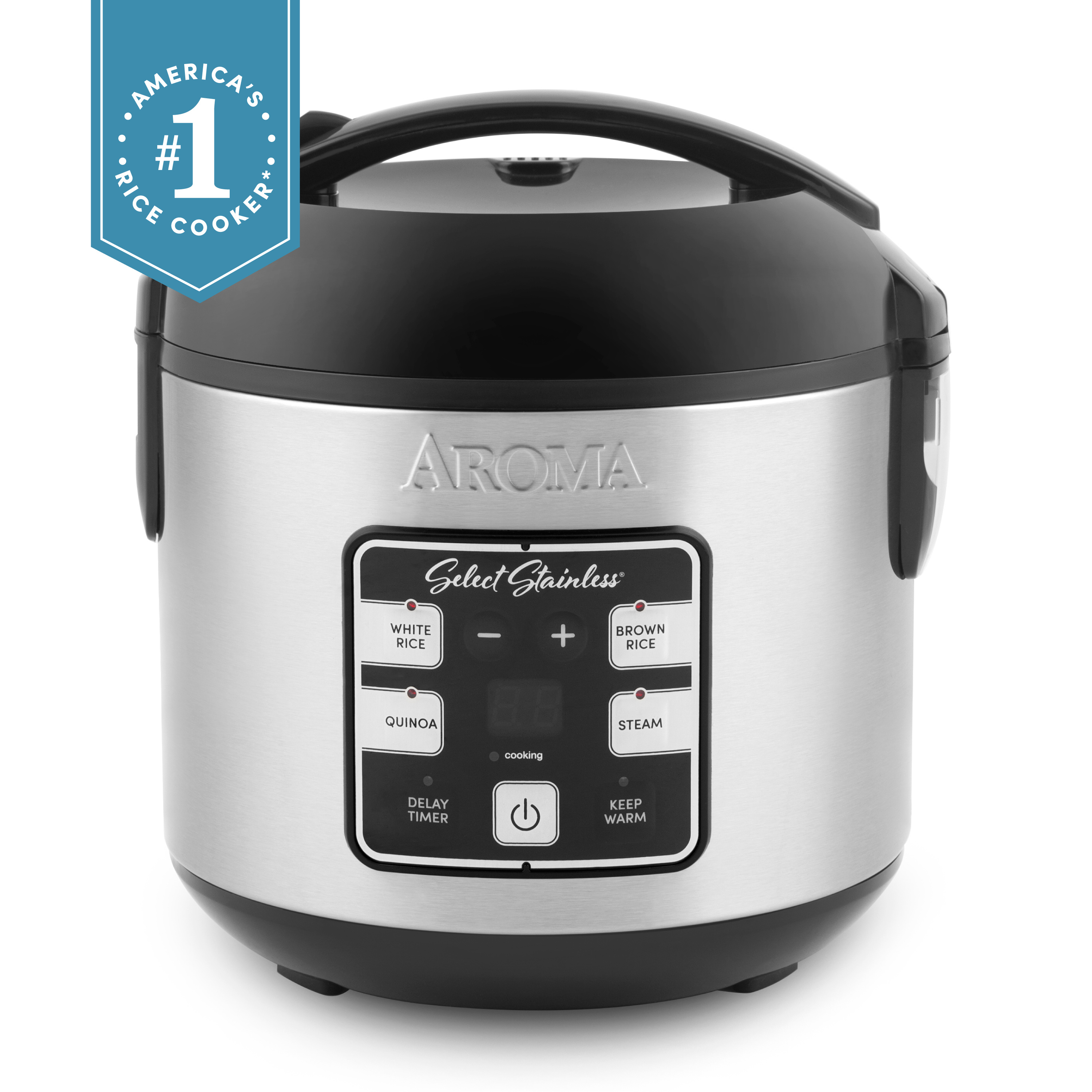 

Stainless Digital Rice & Grain Multicooker, 2 Qt, Rice Cooker 4-cup () / 8-cup (cooked)