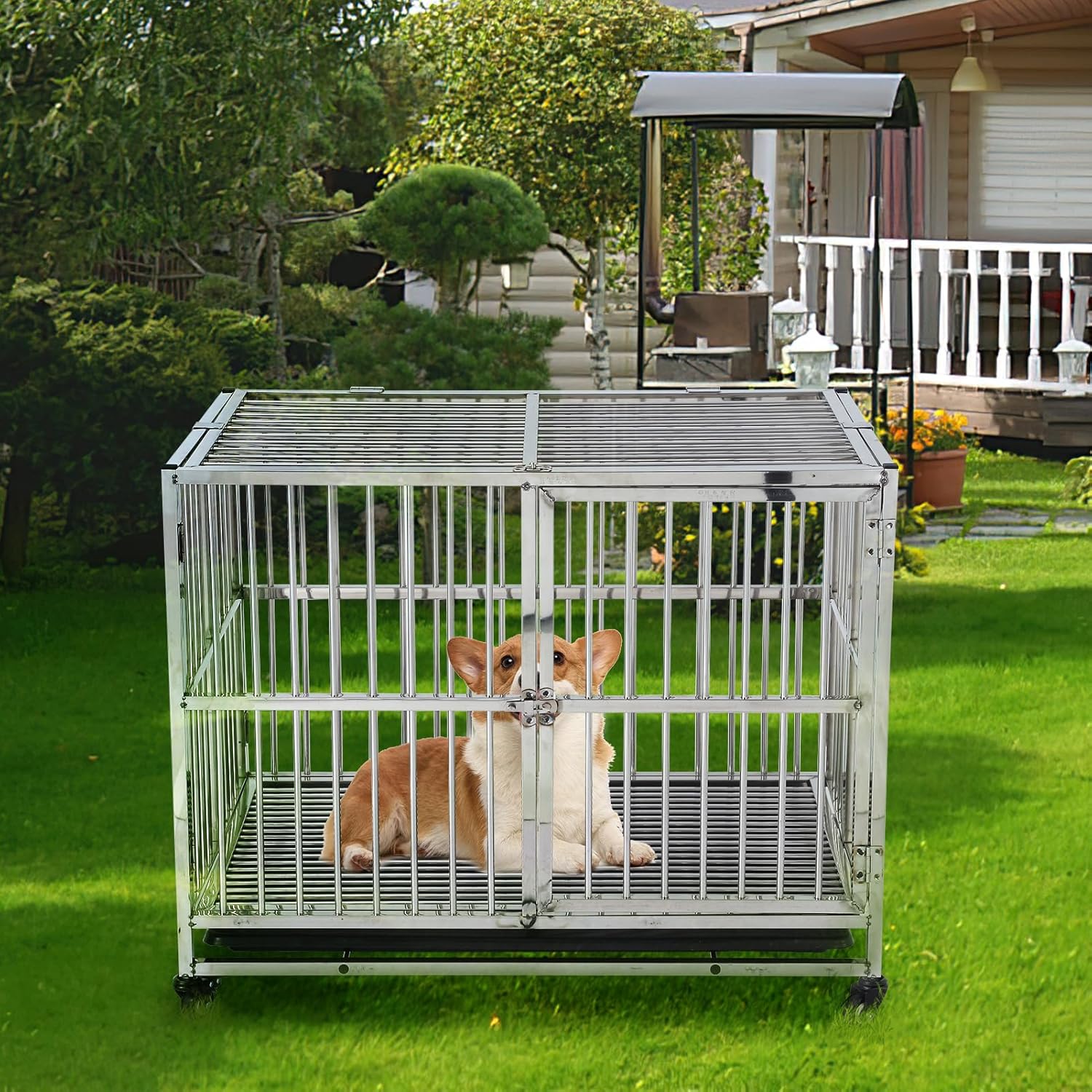 Heavy duty escape proof dog crate hotsell